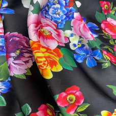 Vải satin gân hoa đều may đầm