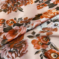 Vải satin gân hoa đều MS2195