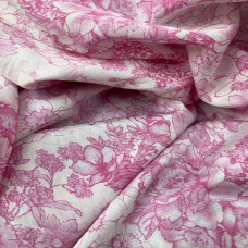 Vải lụa tằm cotton hoa may
