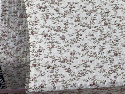 Vải voan chiffon hoa MS4535