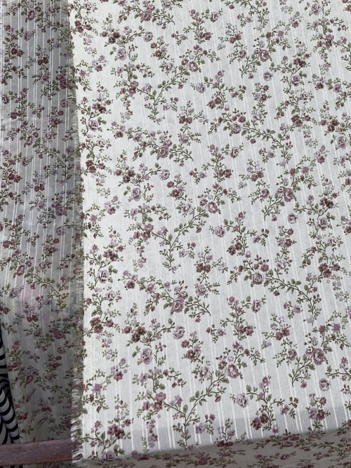 Vải voan chiffon hoa MS4535