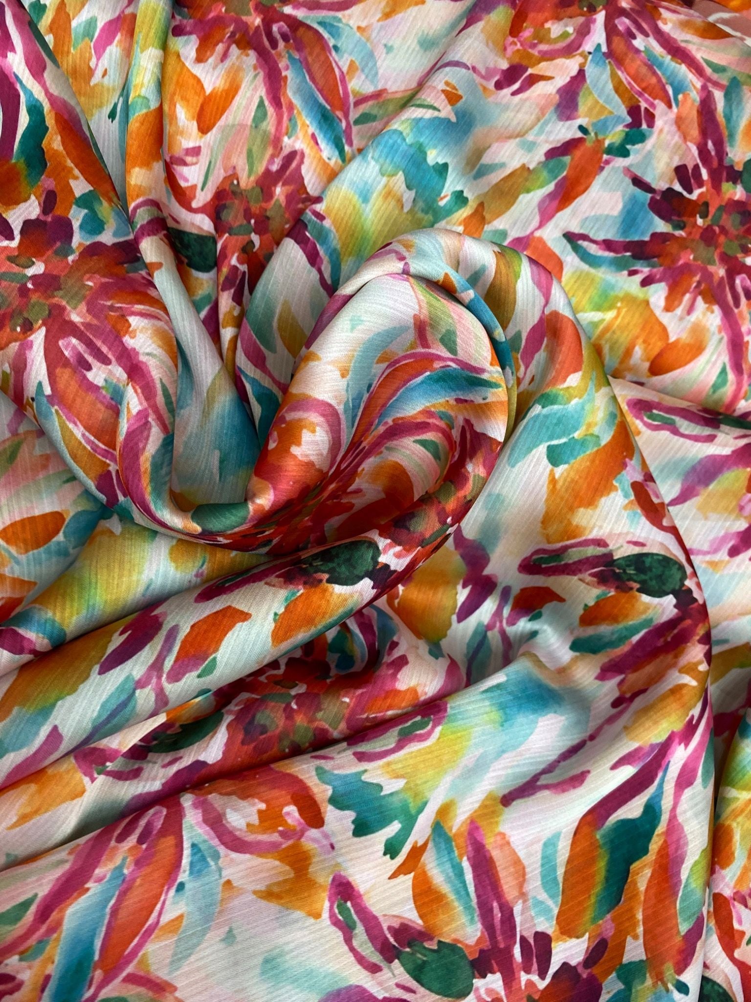 Vải satin gân hoa đều may đầm