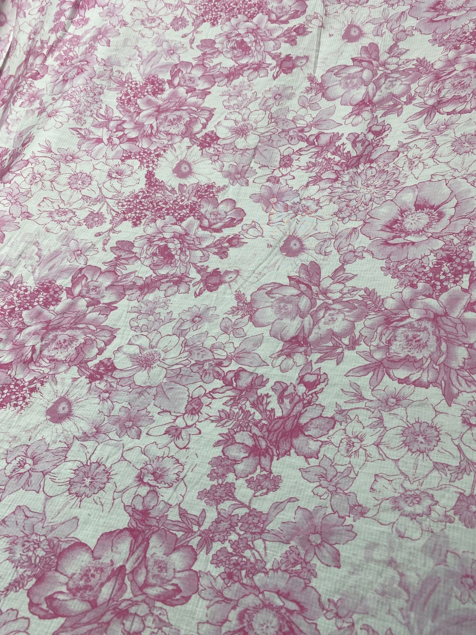 Vải lụa tằm cotton hoa may